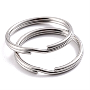 Nøglering. Rustfri stål (304). Stor model. 38 mm.